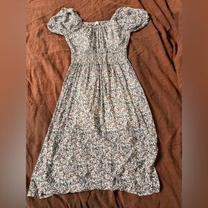 Madewell Floral Smocked Dress